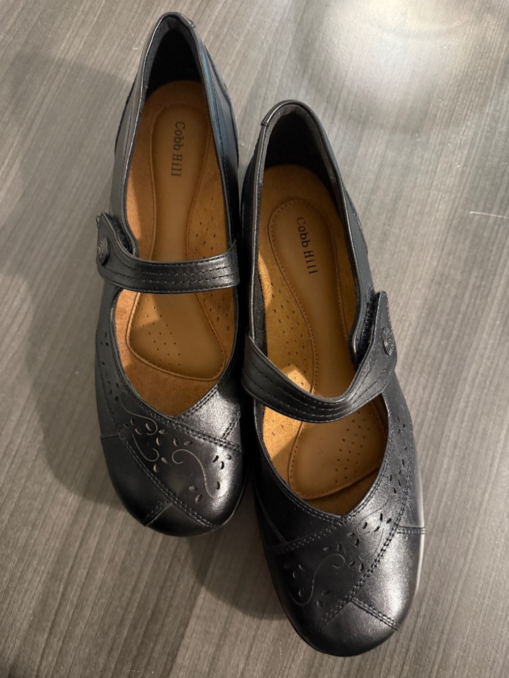 Rockport Cobb Hill NEW Mary Janes Size 11W Black